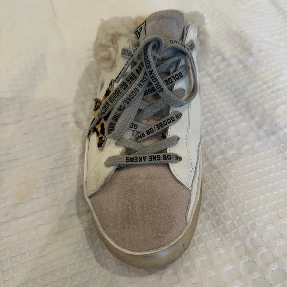 Golden Goose Dupe White and Cream Slippers - Picture 2 of 3